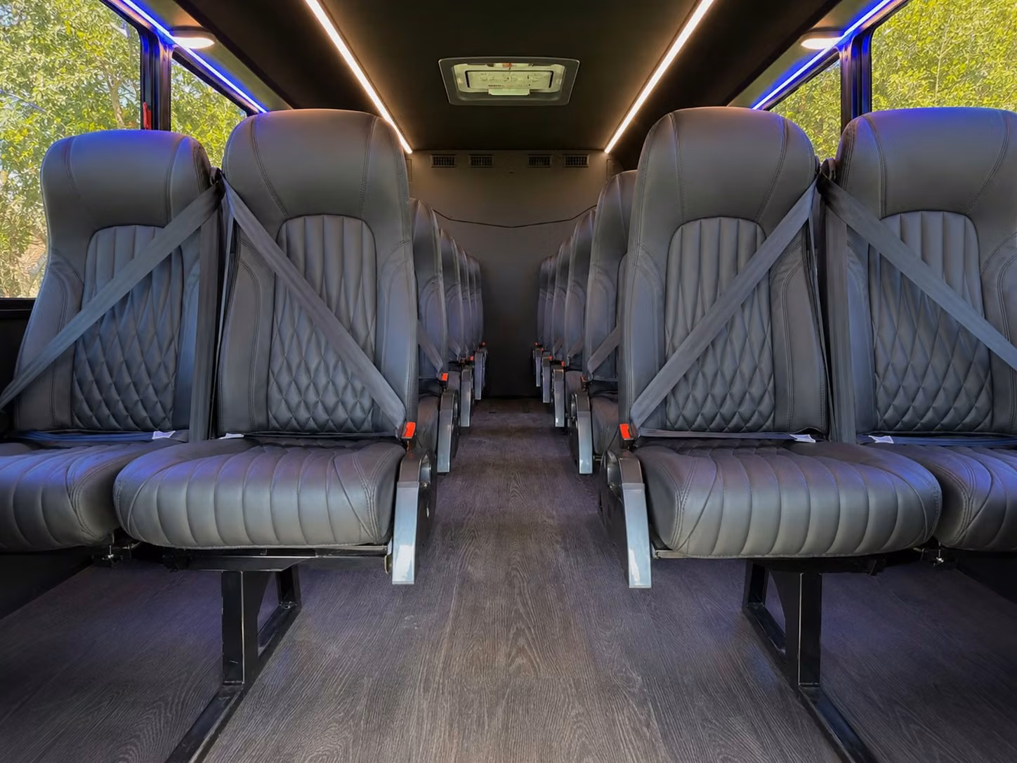 18 passenger minibus inside
