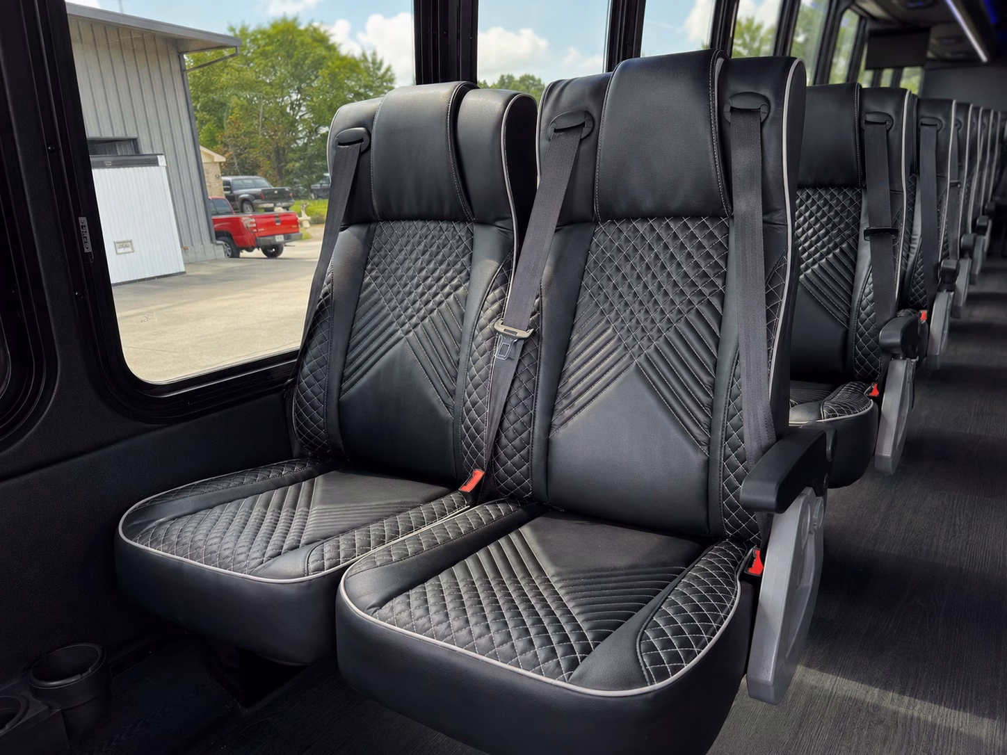 56 passenger charter bus interior
