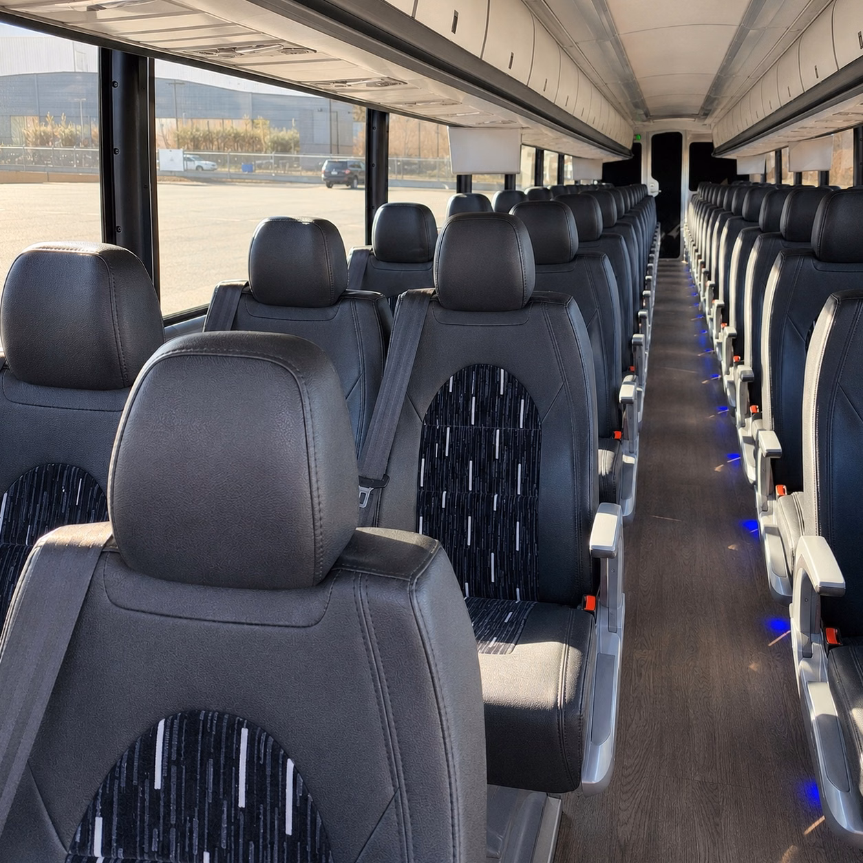 urbandale charter bus interior gallery