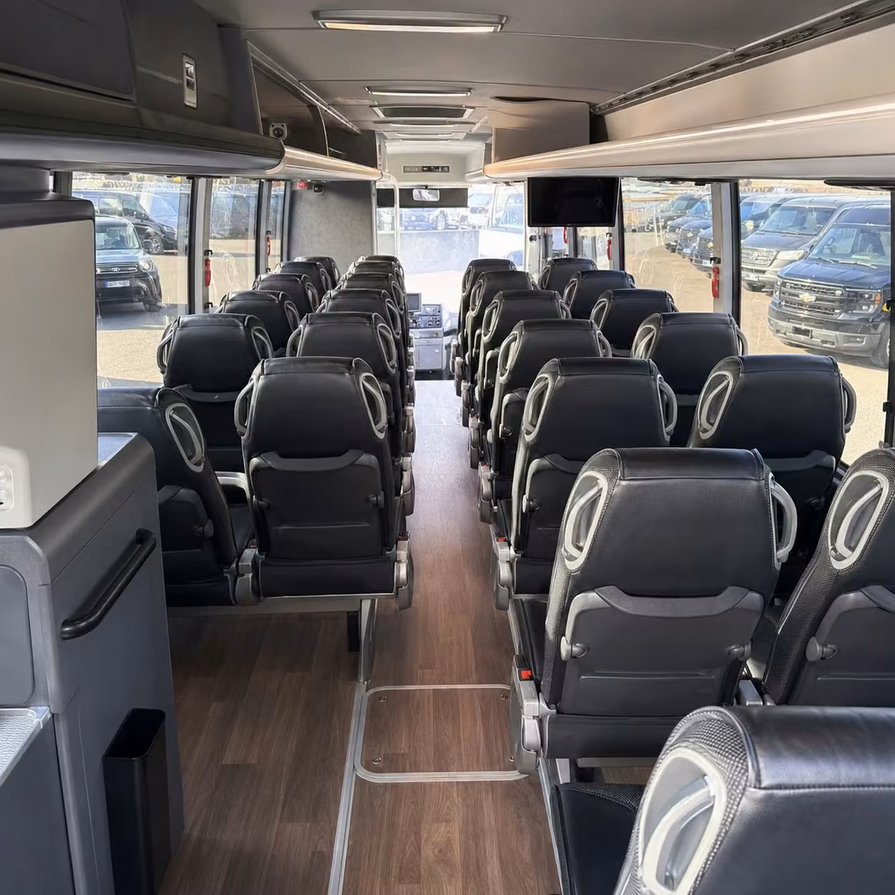 urbandale charter bus interior