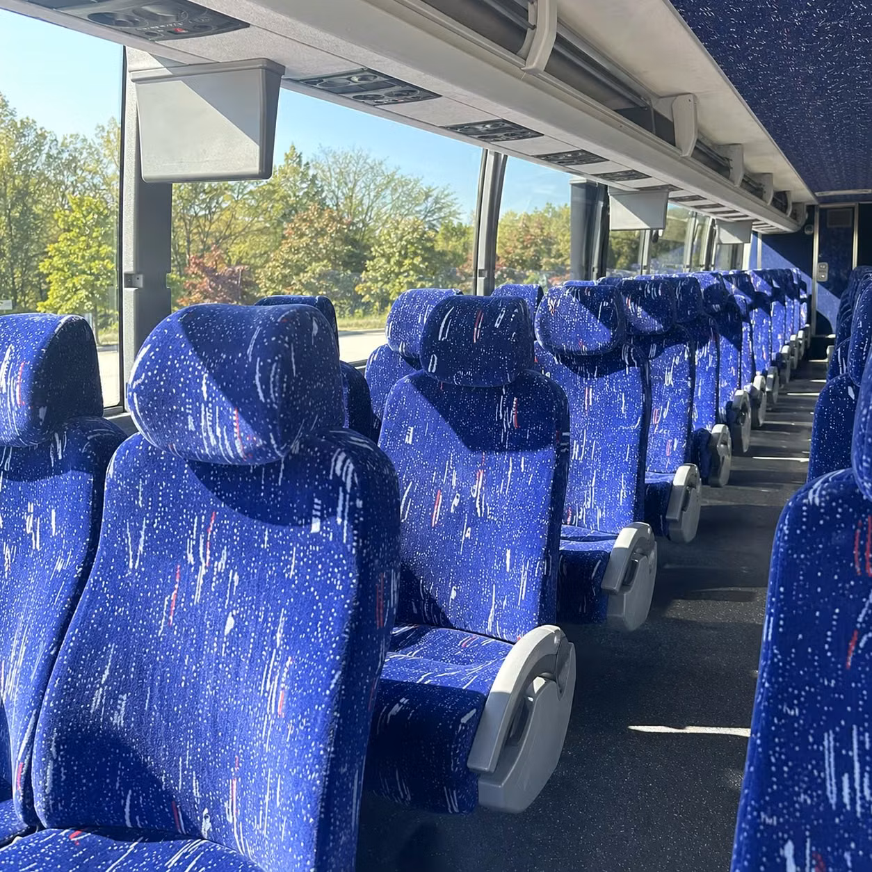 urbandale charter bus rental interior